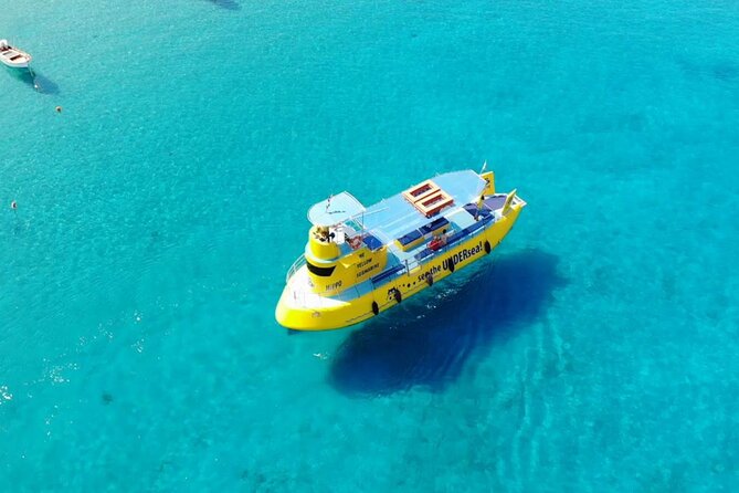 3-Hour Adventure With Hippo Submarine - Lindos Beach return: the main beach slide-by and Acropolis selfie time