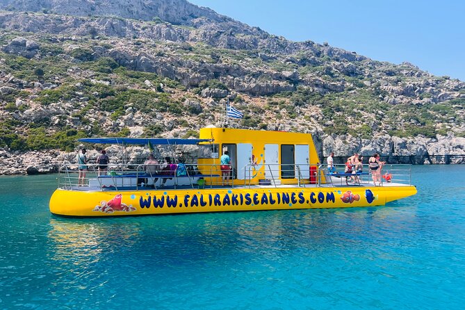 3 Hour Yellow Semi Submarine Swimming Cruise with Drinks Included! - Traganou Caves Swim Stop: Boat-Only Access and Cave Time
