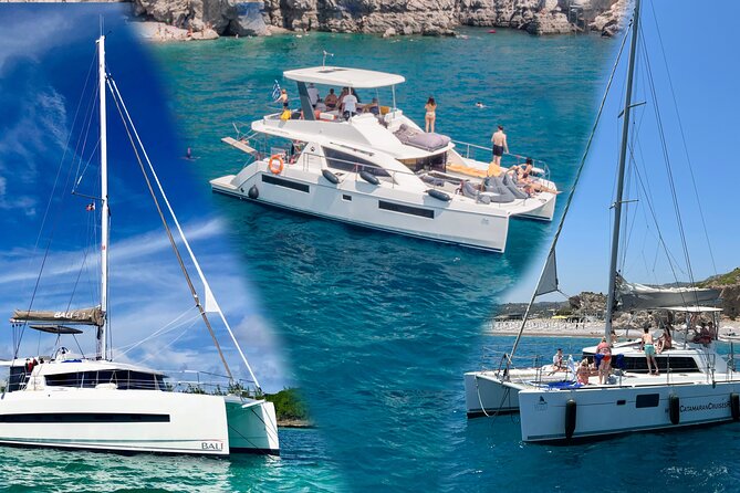 3-Hours Sunset Catamaran Cruise with Dinner all Inclusive - Kallithea Springs: Swim and Snorkel Without the Planning Stress