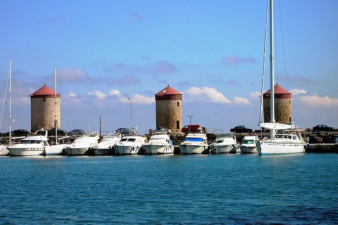 BEST OF RHODES ISLAND - PRIVATE TOUR - SHORE EXCURSION - FULL DAY - 4 People - Mandraki Harbor and Rhodes Town Panoramas