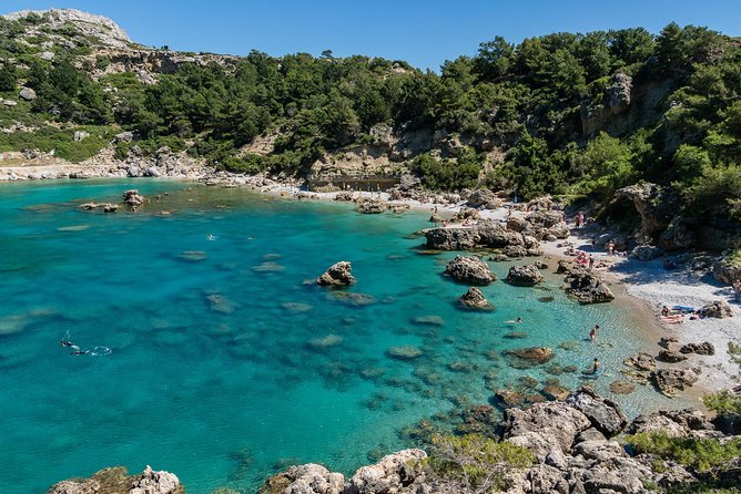 Boat Trip to Anthony Quinn, Kallithea & Traganou Bays - Price and Value: $93.16 for a Full Swim Day
