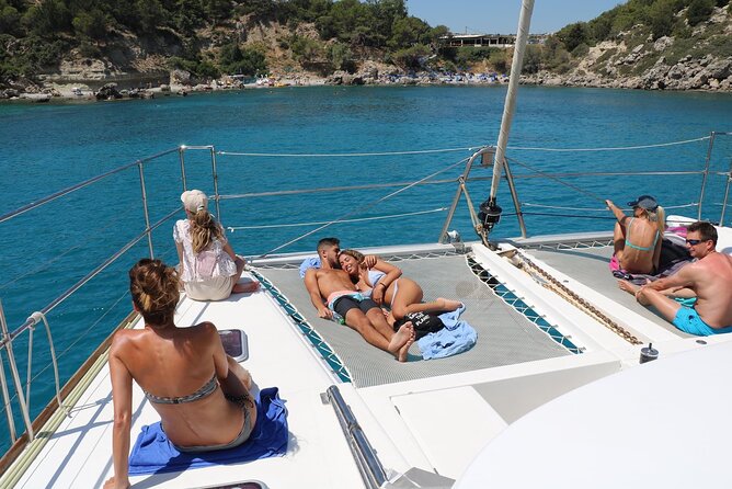 Catamaran Cruises Rhodes - 6 Hours Day Cruise ALL INCLUSIVE - Crew, music, and the non-party-boat feel