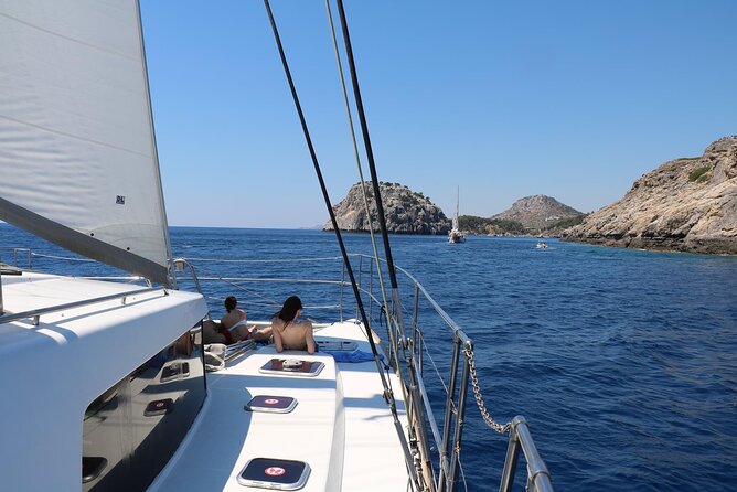Catamaran Cruises Rhodes - 6 Hours Day Cruise ALL INCLUSIVE - Rain plans and weather reality (because Greece has weather moods)