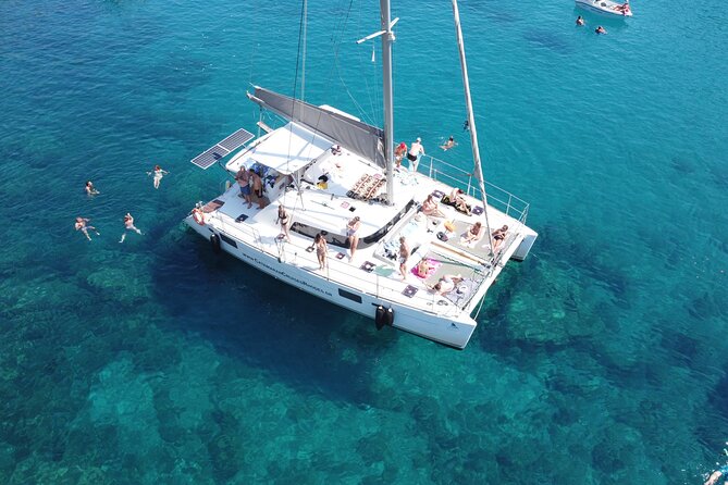 Catamaran Cruises Rhodes - 6 Hours Day Cruise ALL INCLUSIVE - Mandraki port meeting time and how the day starts