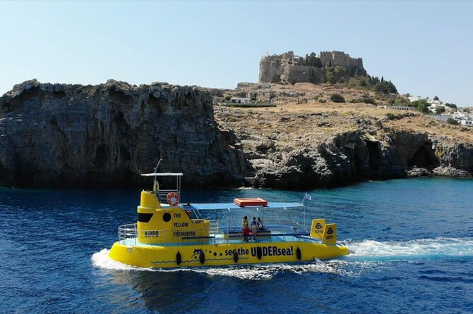 Explore Lindos Aboard the Hippo Submarine - Stop at the Tomb of Kleoboulos and fish-feeding on cue