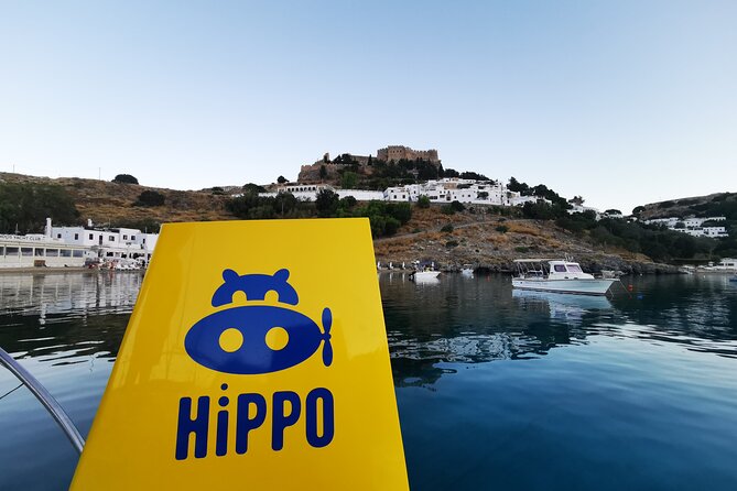 Explore Lindos Aboard the Hippo Submarine - Floating past Lindos Beach for a quick reality check