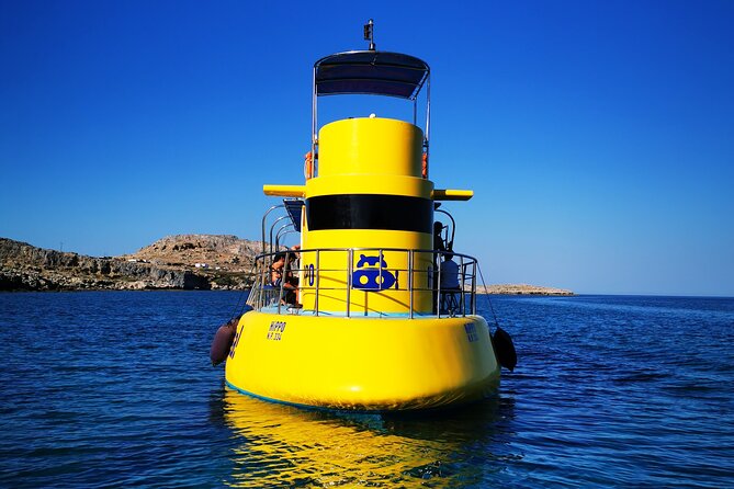 Explore Lindos Aboard the Hippo Submarine - Bay of Navarone swim time: the main break in the schedule