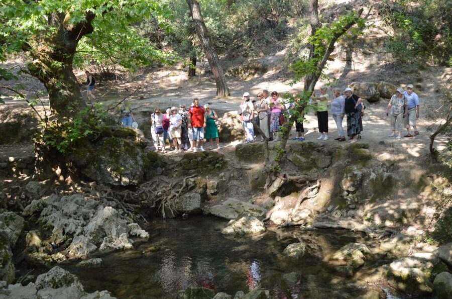 From Rhodes: Bus Tour to Lindos and the Seven Springs - Seven Springs: the 186m tunnel walk and the Italian-made lake