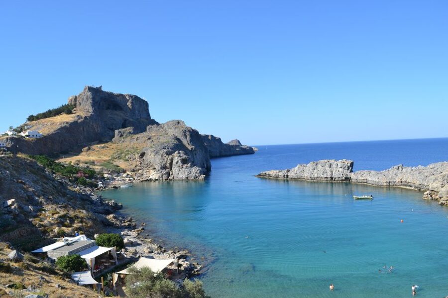 From Rhodes: Lindos and 7 Springs Valley Bus Tour - Acropolis of Lindos: Donkeys, 200+ Steps, and When to Go