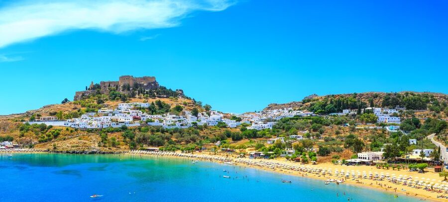 From Rhodes: Lindos Village and Acropolis Guided Tour - The Acropolis climb: steps, viewpoints, and what you’re really seeing