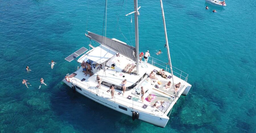 From Rhodes: Private Catamaran Cruise All Inclusive - A private 6-hour catamaran cruise from Rhodes: what you’re really buying