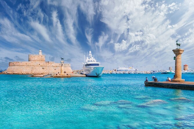 Full Day Rhodes Tour for Cruise Passengers - Mandraki Harbour: windmills, deer statues, and an easy first stop