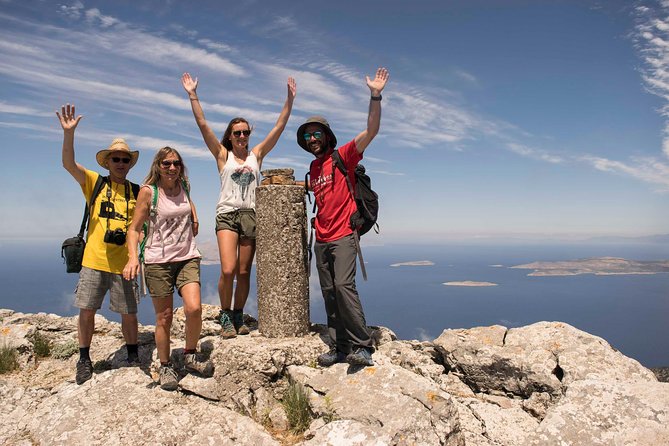 Hiking Mountain Akramitis Rhodes - pick up service available - Summit Moment at Rhodes’ Second-Highest Peak