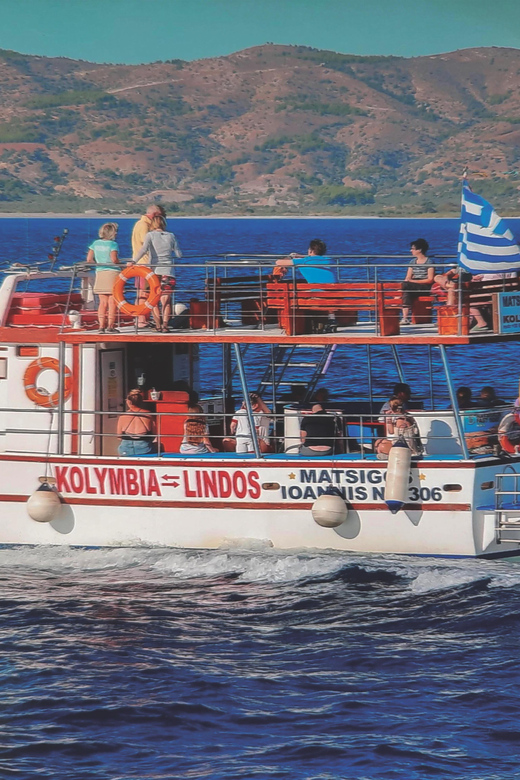 Kolymbia: Day Cruise to Lindos with 2 swimming stops - The boat, the crew, and the day-trip pace