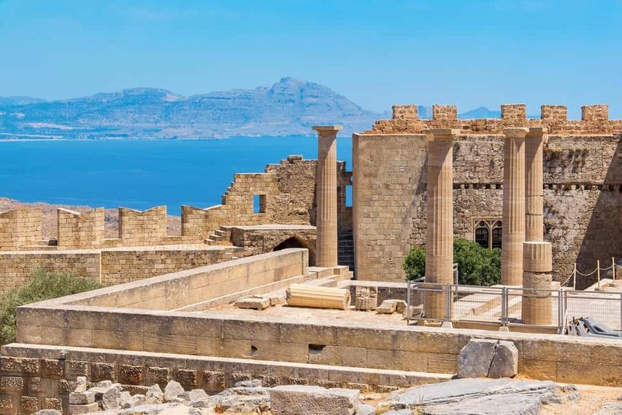 Lindos Acropolis: 3D Representation & Audio Self-Guided Tour - Temple of Athena, but rebuilt in your view: AR and 3D models