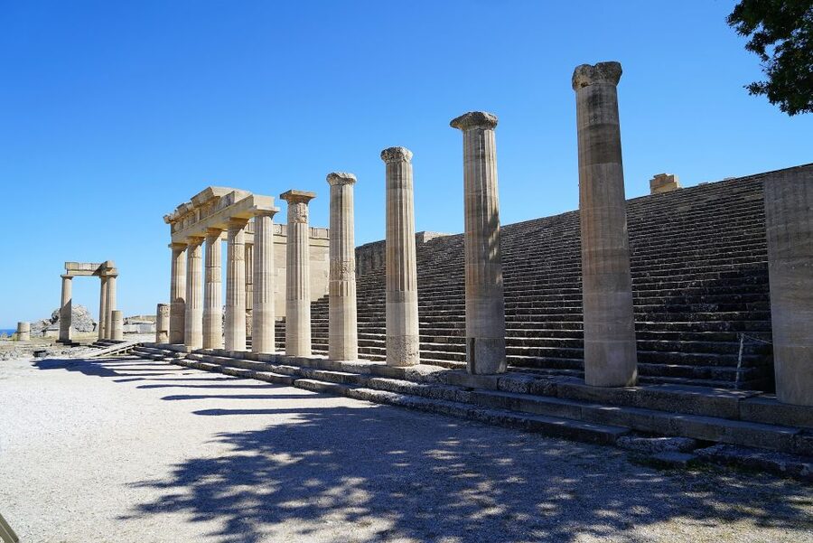 Lindos Acropolis: 3D Representation & Audio Self-Guided Tour - 360° panoramas that help you read the hilltop sanctuary