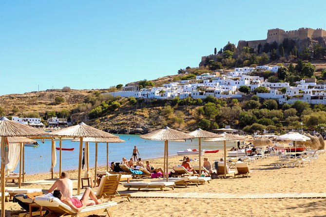 Lindos Day Cruise from Rhodes Town with Swimming stops and Hotel Transfers - Lindos Beach leisure time (about 3 hours): your best window for the views