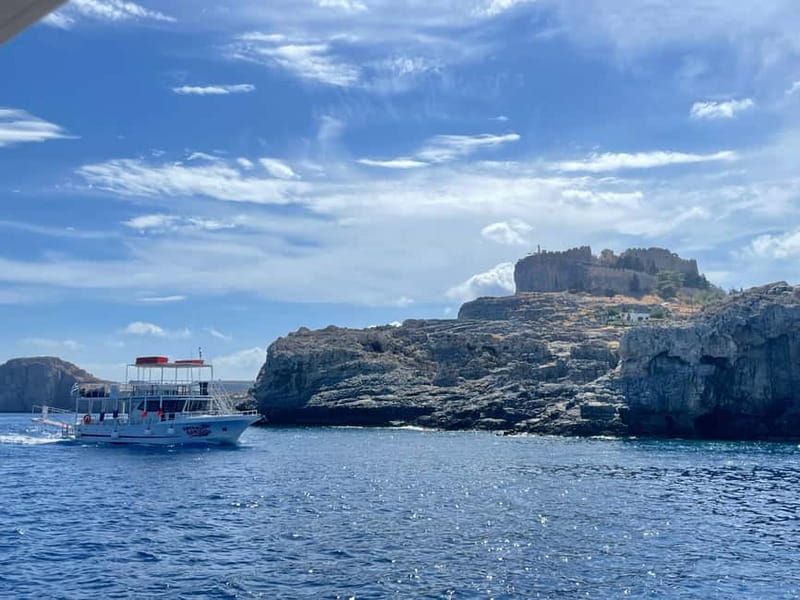 Lindos: The Aperoll Spritz boat trip, 4 swim stops - St Paul’s Bay check-in: where the day starts