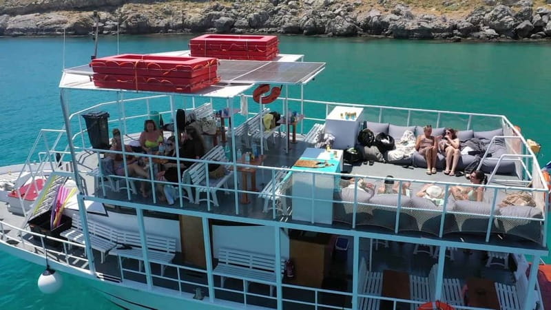 Lindos: The Aperoll Spritz boat trip, 4 swim stops - Stop 3: Agathi Beach for the float-and-sun break