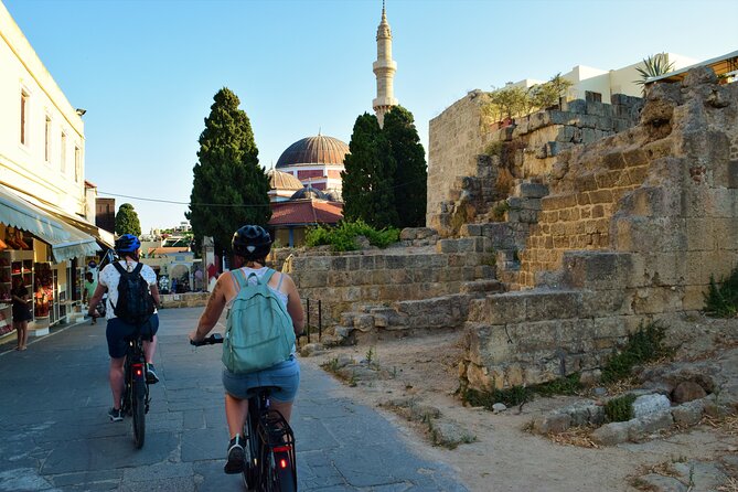Mediaeval Rhodes E-bike Highlights Photo Tour Morning/Sunset - Mandraki Harbour: deer statues, Colossus lore, and windmill views