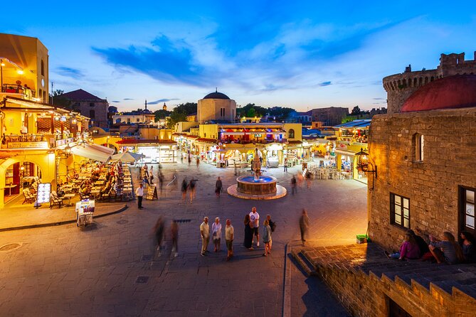 Night Old Town e-bike Gastro Tour with Drink & Meze - Why the Rhodes Old Town after dark works so well on an e-bike