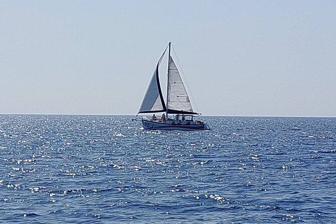 Private Full/Half-Day Boat Trip in Greece with Food and Drinks - Stop 3: Agathi Beach anchored for a quieter feel (and snorkel exploring)