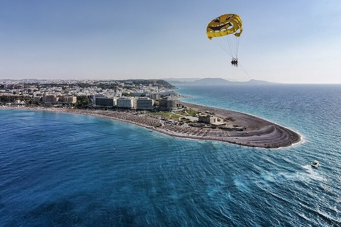 Private Parasailing at Rhodes Elli Beach - The View From Above: What You’ll Notice Over the Water