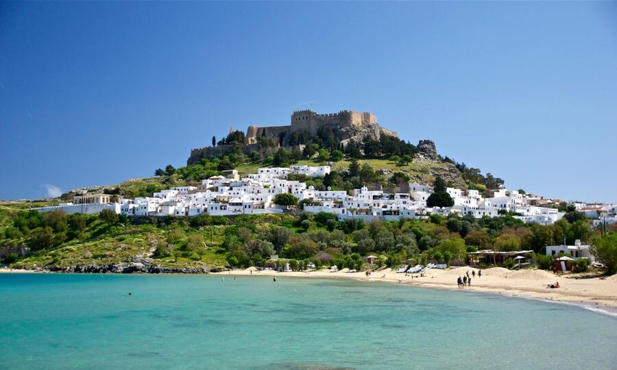 Private Rhodes Odyssey: Lindos, Kallithea, City Panorama - The Lindos Panoramic Viewpoint Stop: A Short Photo Moment With Big Payoff