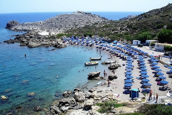 PRIVATE TOUR FOR SENIORS IN RHODES - NO EXTENSIVE WALKING - Up to 4 People - Lindos Beach panorama and the White Village viewpoint strategy