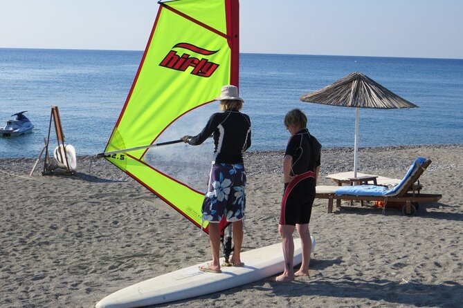 Private windsurf lesson in Lardos/Rhodes - First Lesson Success: Riding the Board and Learning to Turn