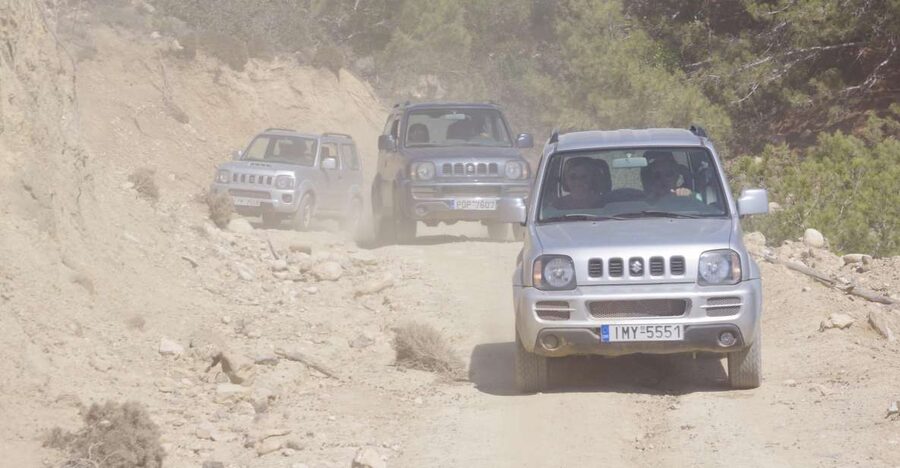 Rhodes: 4x4 Self-Drive Jeep Tour with Pickup in the North - The day starts with Maritsos entrance and early off-road hits