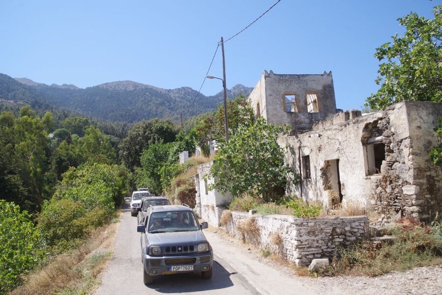 Rhodes: 4x4 Self-Drive Jeep Tour with Pickup in the North - Seven Springs Valley and the tiny tunnel: the stop with a story