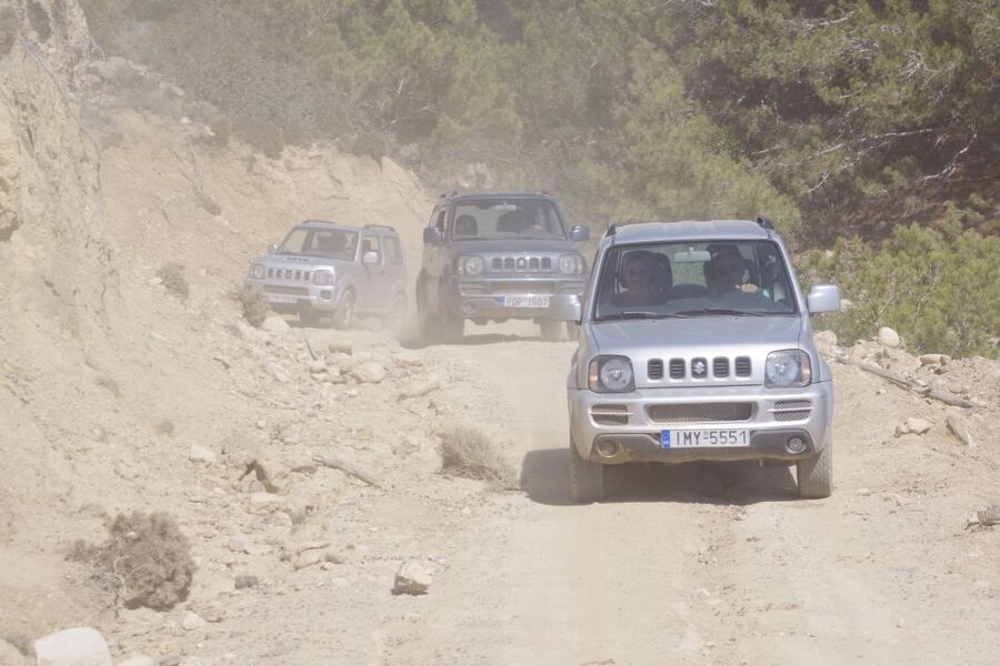 Rhodes: 4x4 Self-Drive Jeep Tour with Pickup in the North - Archipoli family farm tastings: honey, souma, olive oil, and fruit