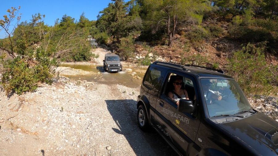 Rhodes: 4x4 Self-Drive Jeep Tour with Pickup in the North - Optional moussaka lunch at the forest tavern, plus Saint Soula