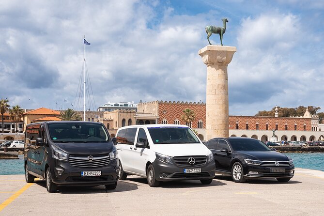 Rhodes Airport Transfer to Rhodes Town city or Faliraki (ONE WAY - Finding your driver at Diagoras Airport (no sign-hunting)