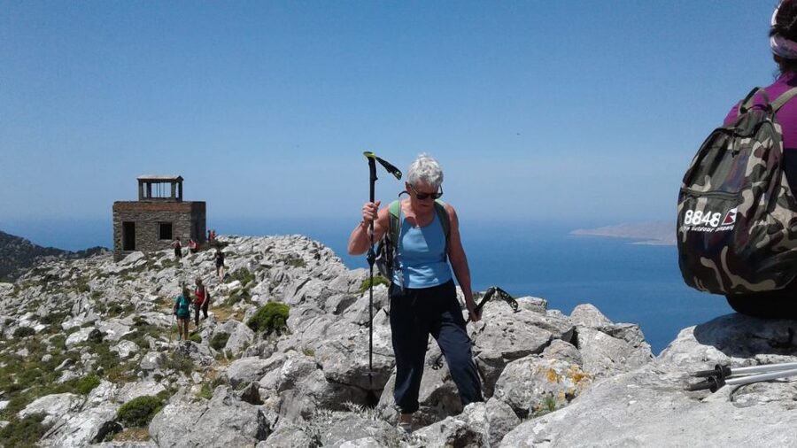Rhodes: Akramitis Mountain Guided Hike - Descending the rocky path: the part people underestimate