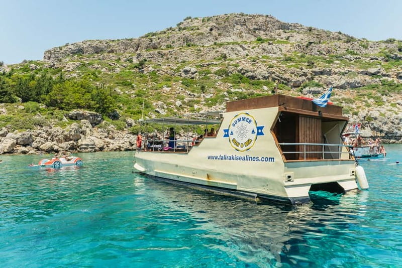 Rhodes: Anthony Quinn, Ladiko and Caves All-Inclusive Cruise - A Catamaran That Feels Like a Floating Lounge (Aphrodite)