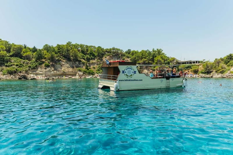 Rhodes: Anthony Quinn, Ladiko and Caves All-Inclusive Cruise - Stop 3: Ladiko Bay Snorkeling with Local Guidance (30 Minutes)