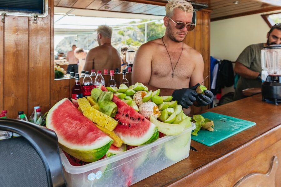 Rhodes: Anthony Quinn, Ladiko and Caves All-Inclusive Cruise - Drinks That Actually Refresh: Frozen Strawberry Cocktails All Day