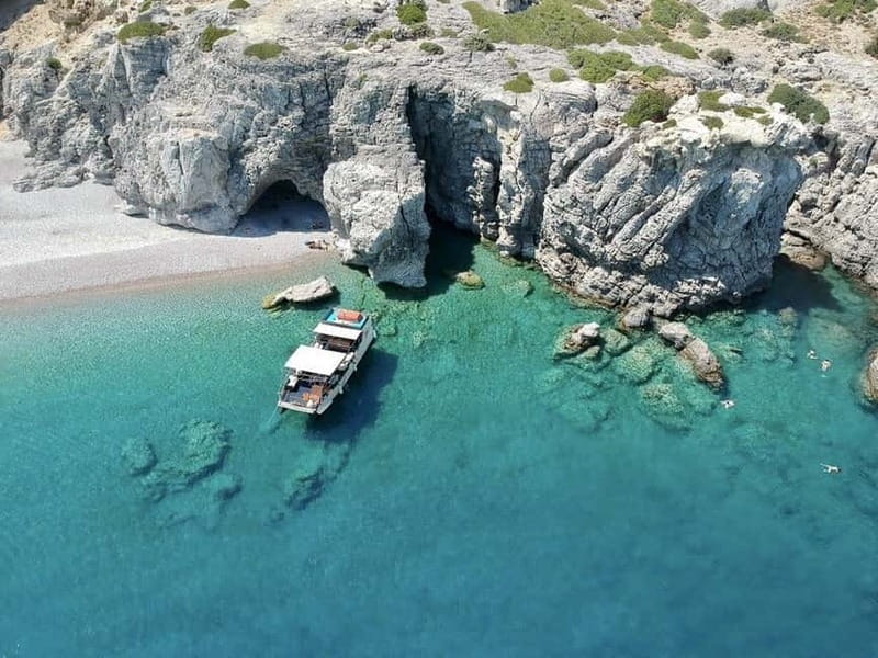 Rhodes: Anthony Quinn, Ladiko and Caves All-Inclusive Cruise - Getting On Board in Faliraki (Meeting Point That Actually Helps)