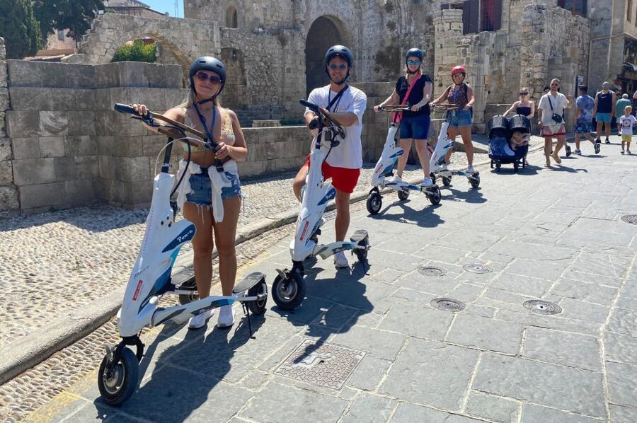 Rhodes: City Highlights and Medieval Town Trikke Tour - Windmills, Walls, Moat, and Bridge Crossings: The Defensive Zone Experience