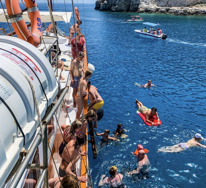 Rhodes: Cruise with 3 Stops, Lunch and Unlimited Drinks - Where to sit on the boat (and why it matters)