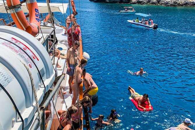 Rhodes Day Cruise (with lunch & unlimited drinks) 5,5 Hours - Stop 2: Anthony Quinn Bay for Snorkeling in a Memorable Rhodes Setting