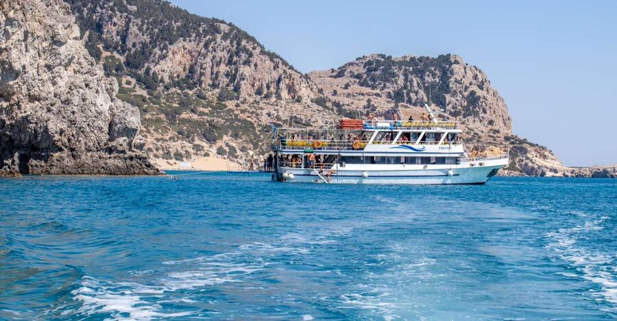 Rhodes: Full Day East Coast Bay to Bay Boat Trip with Lunch - Anthony Quinn Bay: A Quick 30-Minute Swim in Emerald Water