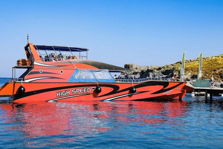 Rhodes: High Speed Boat Trip to Lindos - Rhodes Sea Lines: what to expect from the crew and service