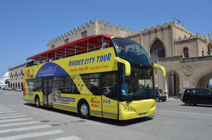 Rhodes: Hop-On Hop-Off City Tour Bus - The audio guide and live guide setup: how to get the most out of it