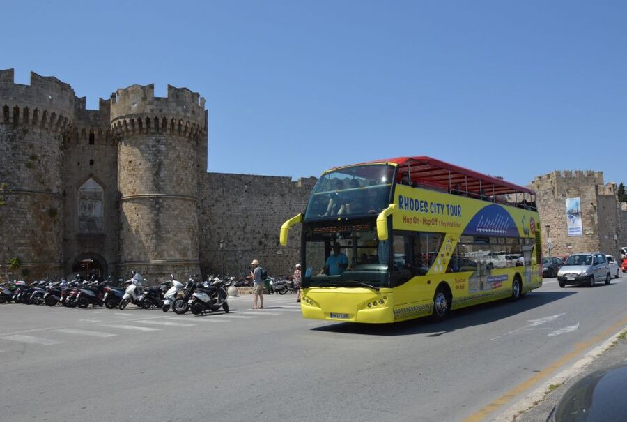 Rhodes: Hop-On Hop-Off City Tour Bus - Comfort and onboard extras that make a difference in Rhodes heat