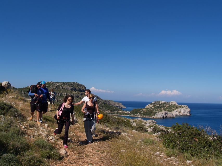 Rhodes: Ladiko Bay Rock Climbing and Rappelling Experience - The Coastal Hike to the Rappel Start (About 20 Minutes)