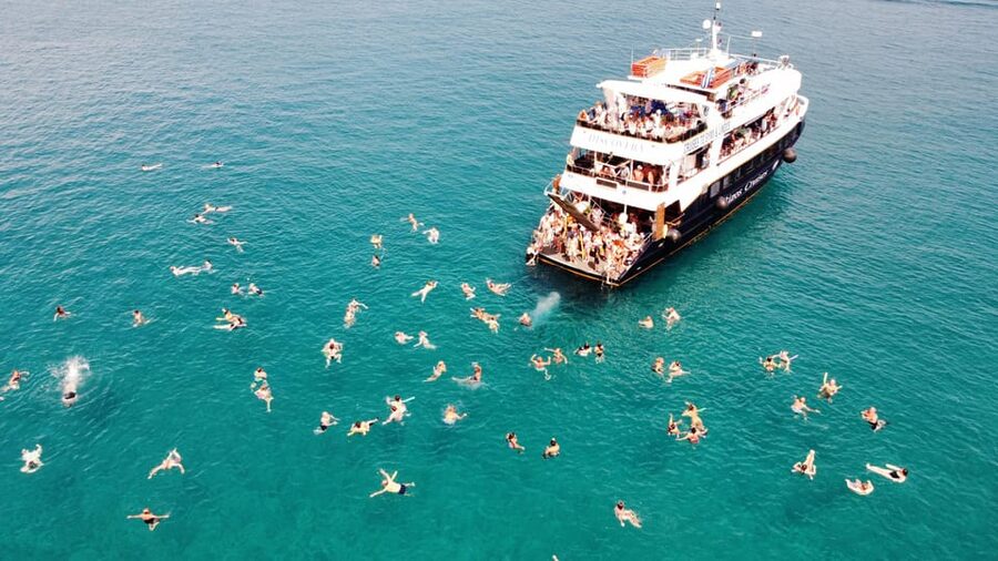 Rhodes: Lindos Cruise with 2 Swim Stops - Sunbeds, Shade, and the Wind Factor (Yes, It Changes the Day)