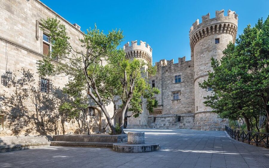 Rhodes: Old Town Walking Tour with Guide - Fortifications of the Palace: medieval walls and the real feel of defense